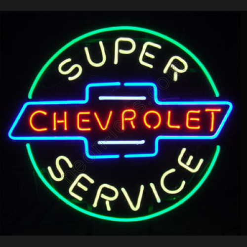 Super Chevrolet Service Neon Auto Sign WL-AUN11 Super Chevrolet Service Neon Auto Sign WL-AUN11