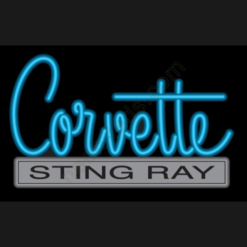 C2 Corvette Sting Ray Neon Auto Sign WL-AUN43-3 C2 Corvette Sting Ray Neon Auto Sign WL-AUN43-3