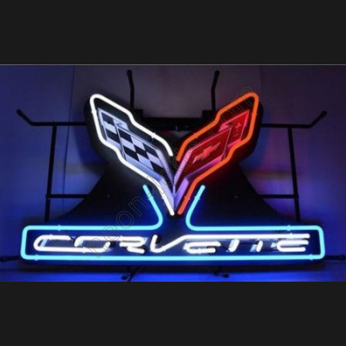 Chevy Corvette C7 Emblem Neon Auto Sign WL-CHE2722 Chevy Corvette C7 Emblem Neon Auto Sign WL-CHE2722