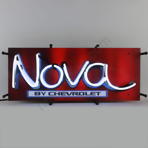NOVA BY CHEVROLET NEON AUTO SIGN WL-AUN132 NOVA BY CHEVROLET NEON AUTO SIGN WL-AUN132