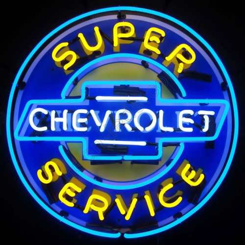 Super chevrolet service neon auto sign WL-CHEV121 Super chevrolet service neon auto sign WL-CHEV121