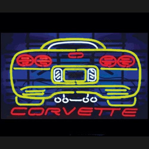 Yellow Corvette Neon Auto Sign WL-AUN99-Y Yellow Corvette Neon Auto Sign WL-AUN99-Y