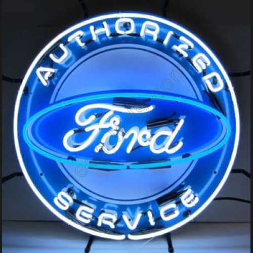 Authorized Ford Service Neon Auto Sign WL-AUN46-2 Authorized Ford Service Neon Auto Sign WL-AUN46-2