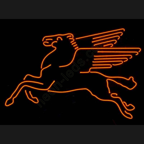Mobil Pegasus Gasoline Neon Auto Sign WL-NCC027-2