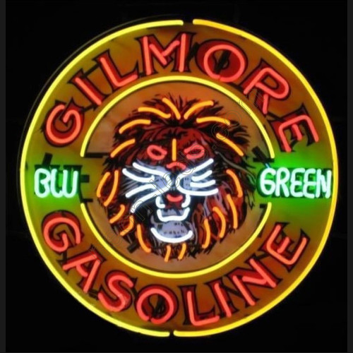 Gilmore Gasoline Neon auto Sign WL-GSN21 Gilmore Gasoline Neon auto Sign WL-GSN21