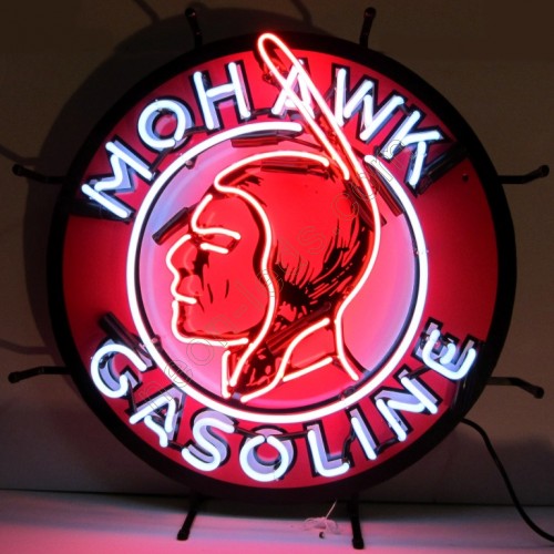 Mohawk Gasoline Neon Auto Sign WL-MOK1701 Mohawk Gasoline Neon Auto Sign WL-MOK1701