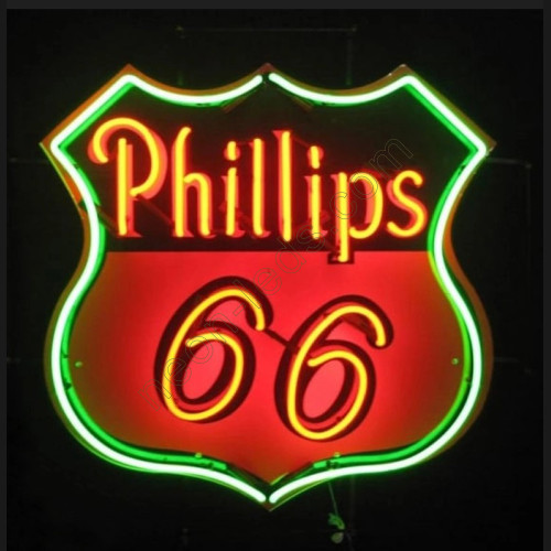 Phillips 66 Gasoline Neon Auto Sign WL-MOB96 Phillips 66 Gasoline Neon Auto Sign WL-MOB96
