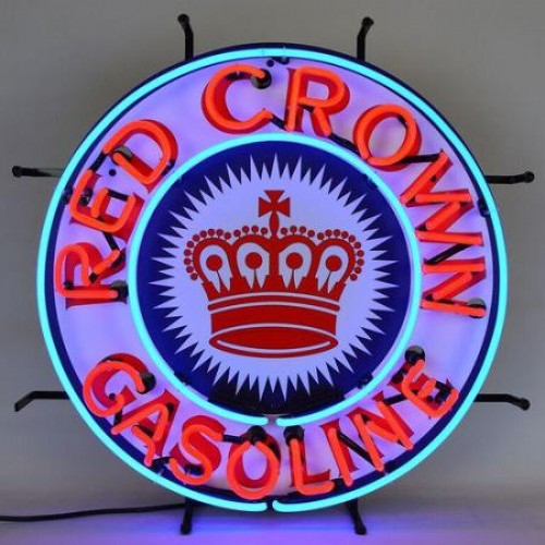 Red Crown Gasoline Neon Auto Sign WL-GAS1769 Red Crown Gasoline Neon Auto Sign WL-GAS1769
