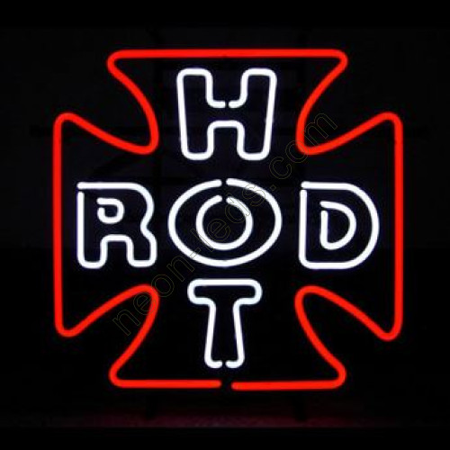 Hot Rod Cross Neon Auto Sign WL-AUN38 Hot Rod Cross Neon Auto Sign WL-AUN38