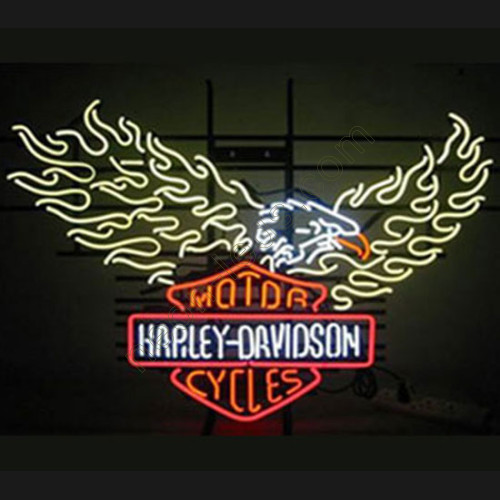 Hawk Harley Davidson Neon Motorcycle Sign WL-MOT010 Hawk Harley Davidson Neon Motorcycle Sign WL-MOT010