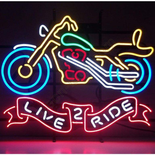 Live 2 Ride Motor Neon auto Sign WL-MOT001-L10