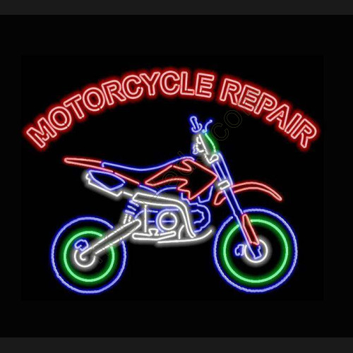 Motorcycle Repair Neon Auto Sign WL-MOT001-9 Motorcycle Repair Neon Auto Sign WL-MOT001-9