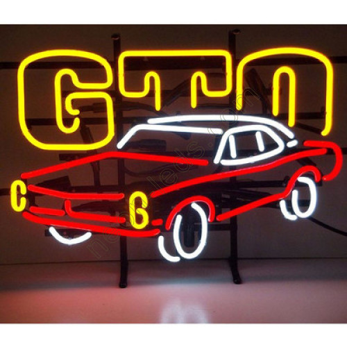 GM American Pontiac GTO Neon Auto Sign WL-AUN98 GM American Pontiac GTO Neon Auto Sign WL-AUN98