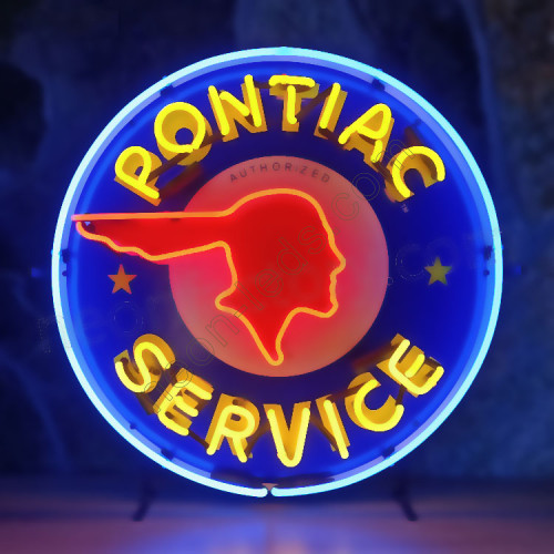 Pontiac service neon auto sign WL-PON-1607