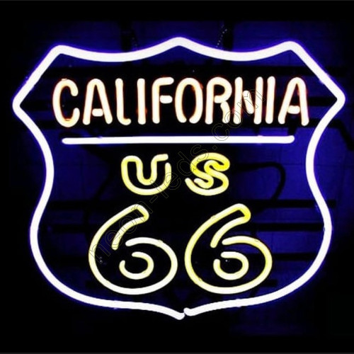California Route 66 Neon Auto Sign WL-C661 California Route 66 Neon Auto Sign WL-C661