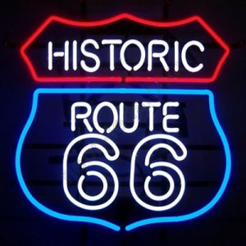 Historic Route 66 Neon Auto Sign WL-NC6603 Historic Route 66 Neon Auto Sign WL-NC6603