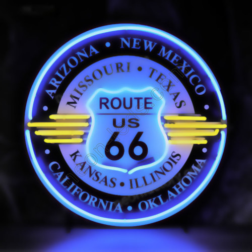 Route 66 all States neon auto sign WL-NC6604 Route 66 all States neon auto sign WL-NC6604