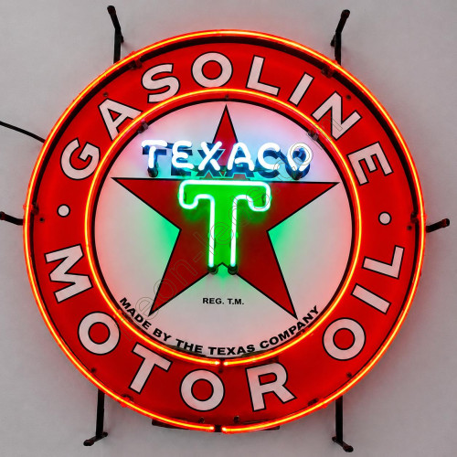 Texaco Gasoline motor oil Neon Sign WL-GAS069-2 Texaco Gasoline motor oil Neon Sign WL-GAS069-2