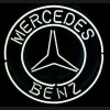 Big Mercedes Benz Logo neon auto sign