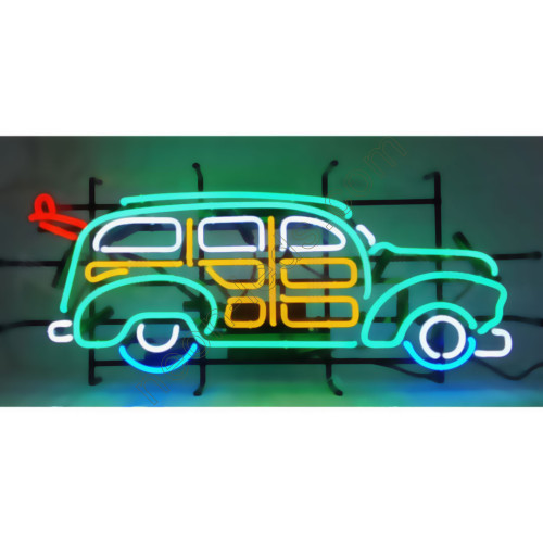 WOODY WAGON NEON AUTO SIGN WL-BEE541 WOODY WAGON NEON AUTO SIGN WL-BEE541
