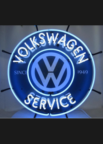 Volkswagen service Neon Auto Sign