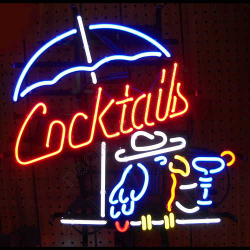 Cocktails And Parrot Neon Sign WL-CBS002-2 Cocktails And Parrot Neon Sign WL-CBS002-2