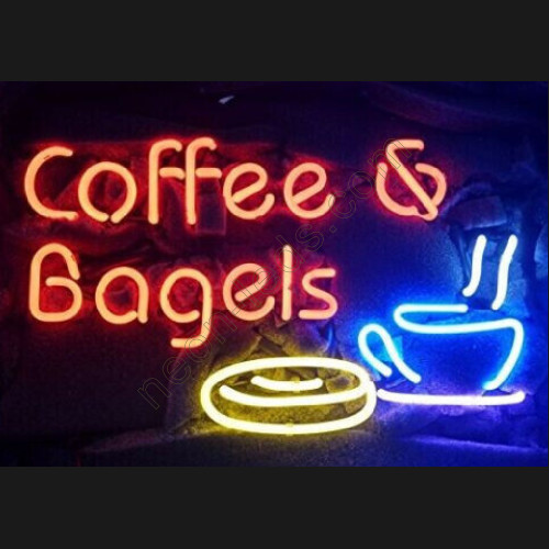 Coffee and Bagels Neon Light Sign WL-NS804 Coffee and Bagels Neon Light Sign WL-NS804