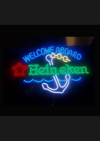 Heineken Welcome Aboard Nautical Neon Sign