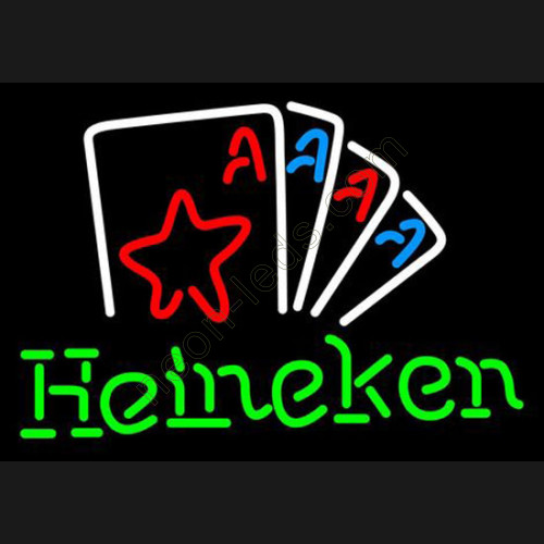 Poker and Heineken Neon Beer Sign WL-NBN029 Poker and Heineken Neon Beer Sign WL-NBN029