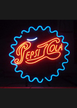 Pepsi Bottle Cap Neon Sign