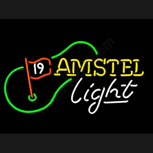 amstel light 19th hole golf neon sign WL-AMS01 amstel light 19th hole golf neon sign WL-AMS01