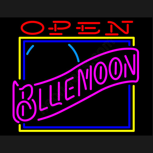 Blue moon Neon Open Sign WL-MN03