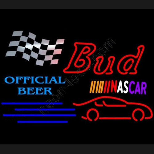 Bud NASCAR Official Neon Sign WL-NAC07 Bud NASCAR Official Neon Sign WL-NAC07
