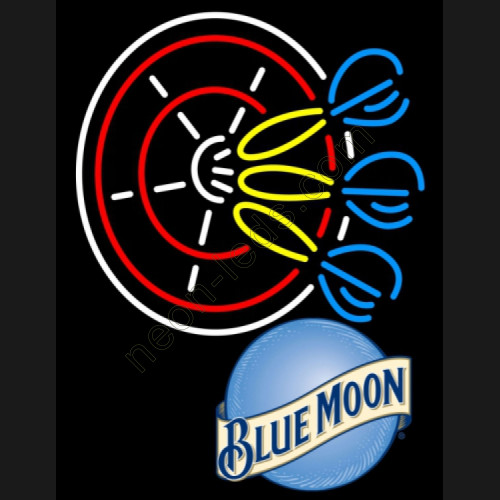 Darts Blue moon neon beer sign WL-MN05 Darts Blue moon neon beer sign WL-MN05