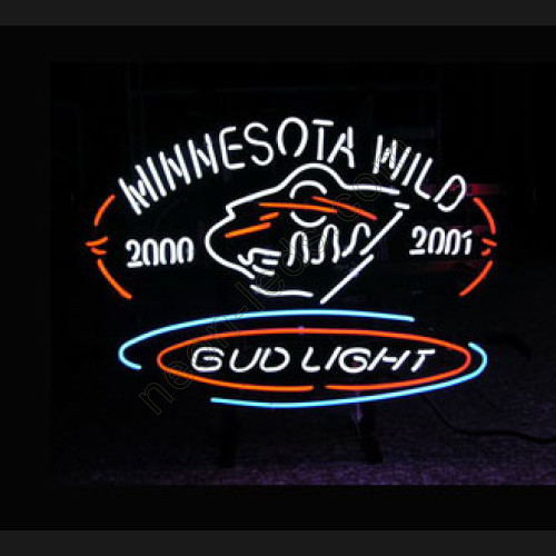 Bud Light Minnesota Wild Neon Sign WL-NBN001 Bud Light Minnesota Wild Neon Sign WL-NBN001