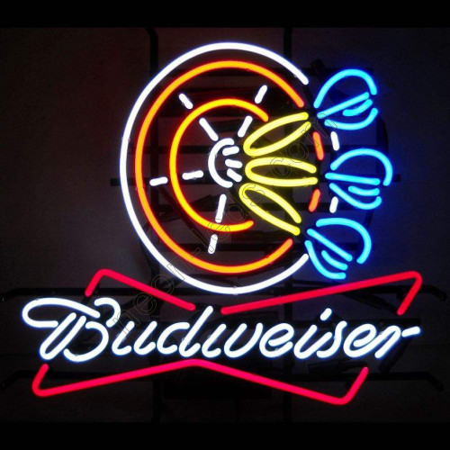 Budweiser Darts Neon Beer Sign WL-NBN050-BD07 Budweiser Darts Neon Beer Sign WL-NBN050-BD07