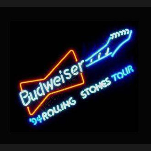 Budweiser Guitar Neon Beer Sign WL-NBN002