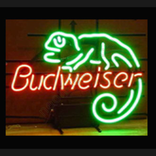 Budweiser Louie Lizard Neon Sign WL-NBN012 Budweiser Louie Lizard Neon Sign WL-NBN012