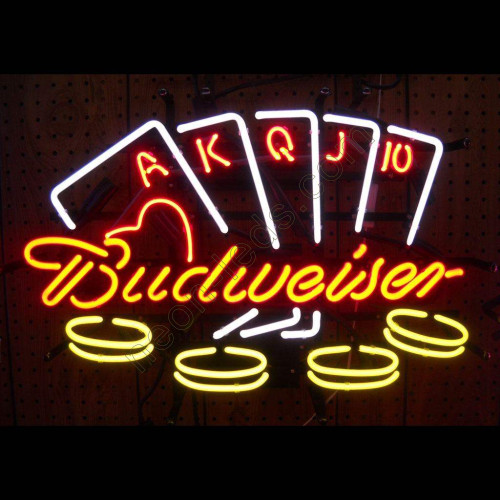 Budweiser Poker Neon Sign WL-NBN050-BD08 Budweiser Poker Neon Sign WL-NBN050-BD08