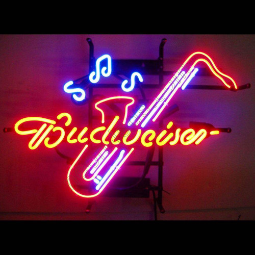 Budweiser Saxophone Neon Sign WL-NBN050-BD09 Budweiser Saxophone Neon Sign WL-NBN050-BD09