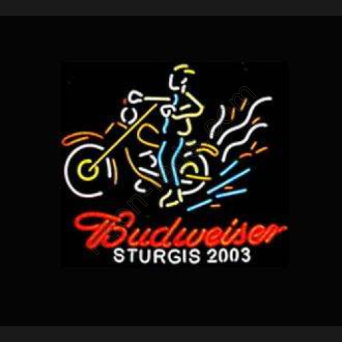 Budweiser Sturgis 2003 Neon Sign WL-NBN009 Budweiser Sturgis 2003 Neon Sign WL-NBN009