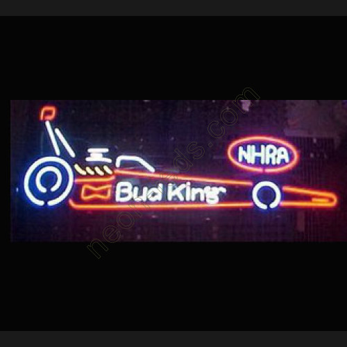NHRA Dragster Bud King Neon Beer Sign WL-NBN004 NHRA Dragster Bud King Neon Beer Sign WL-NBN004