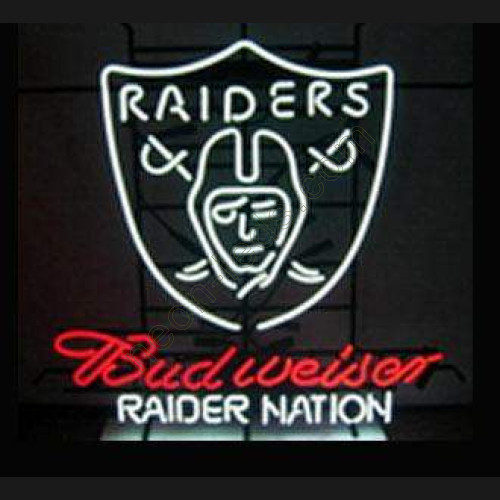 Raiders Budweiser Neon Sign WL-NBN011 Raiders Budweiser Neon Sign WL-NBN011