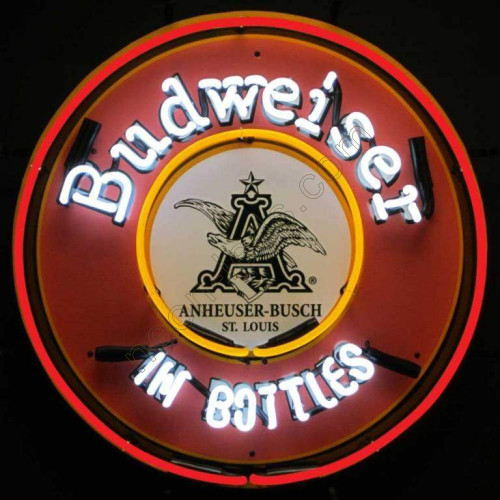 Budweiser In Bottles Neon Sign WL-NBN050-BD04 Budweiser In Bottles Neon Sign WL-NBN050-BD04
