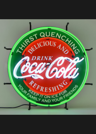 COCA-COLA EVERGREEN NEON BEER SIGN