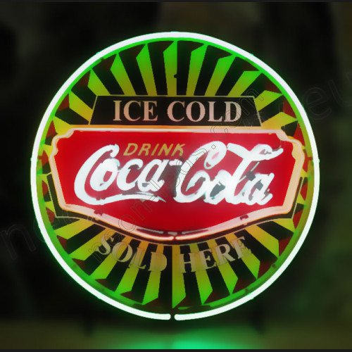 Coca-Colaicecold fifties neon beer sign WL-NS866 Coca-Colaicecold fifties neon beer sign WL-NS866
