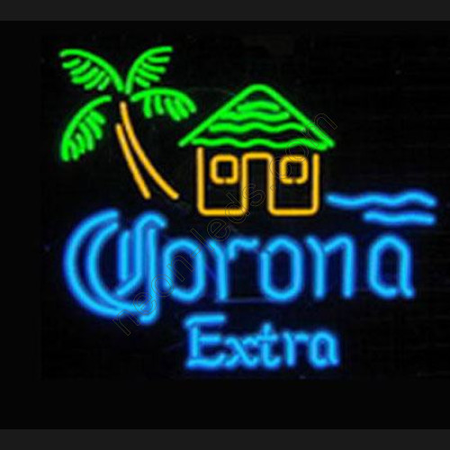Corona Extra Tiki Hut Neon Sign WL-NBN019 Corona Extra Tiki Hut Neon Sign WL-NBN019