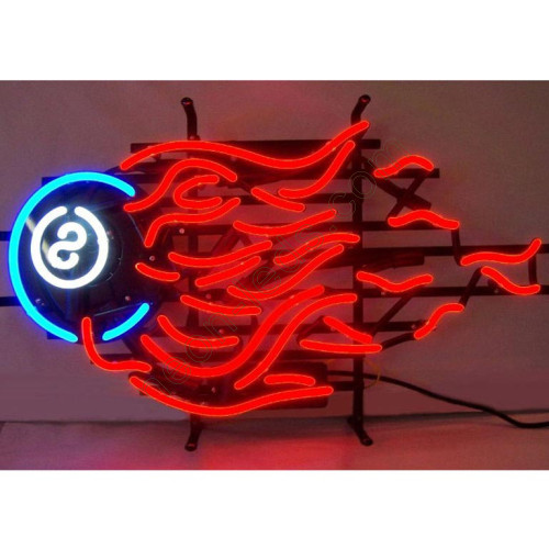 8 Ball Fire Neon Sign WL-CC030 8 Ball Fire Neon Sign WL-CC030