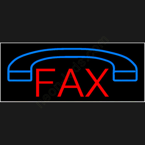 Fax with logo neon sign WL-PHN1701 Fax with logo neon sign WL-PHN1701