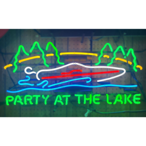 PARTY AT THE LAKE NEON SIGN WL-AUN135